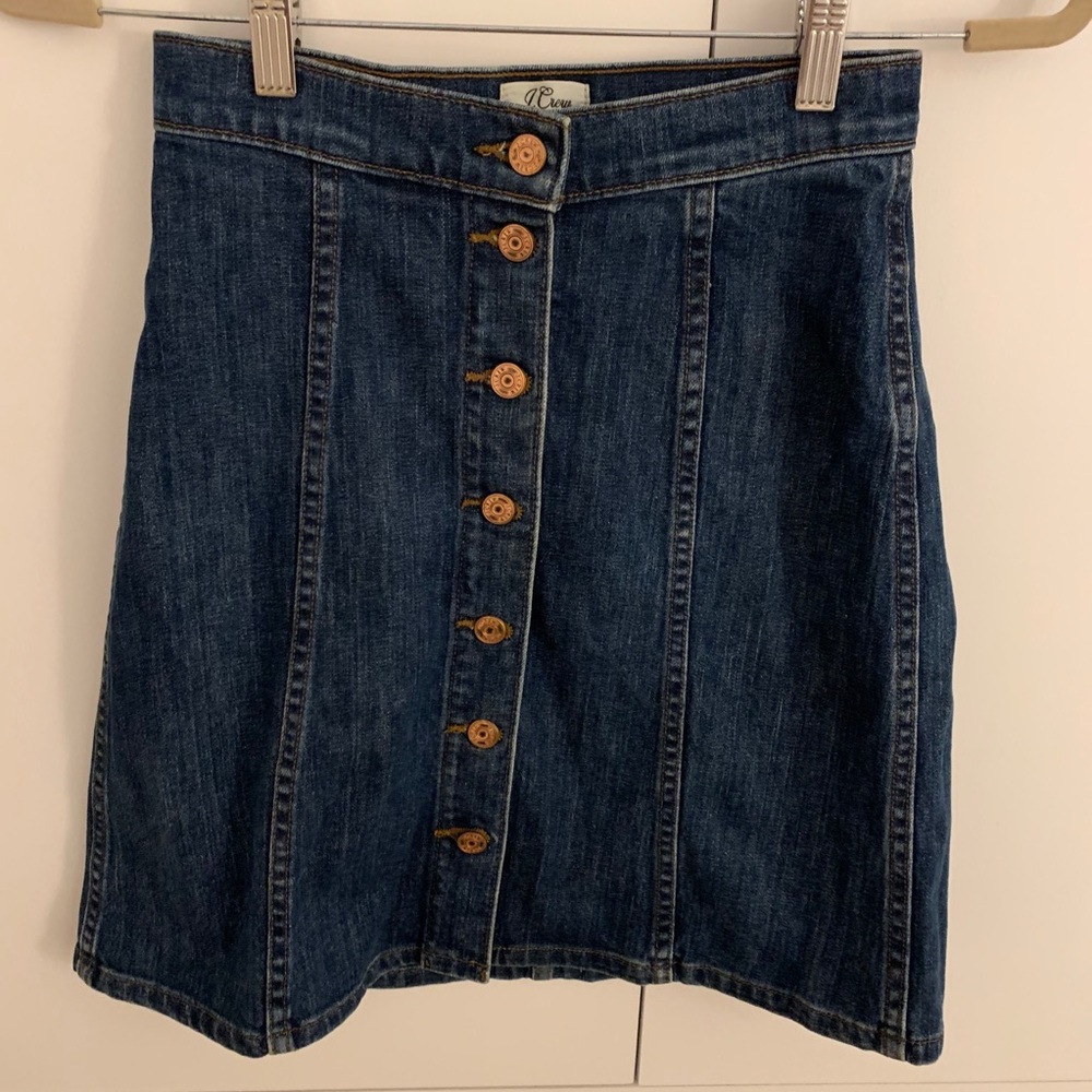 J Crew Denim Skirt
